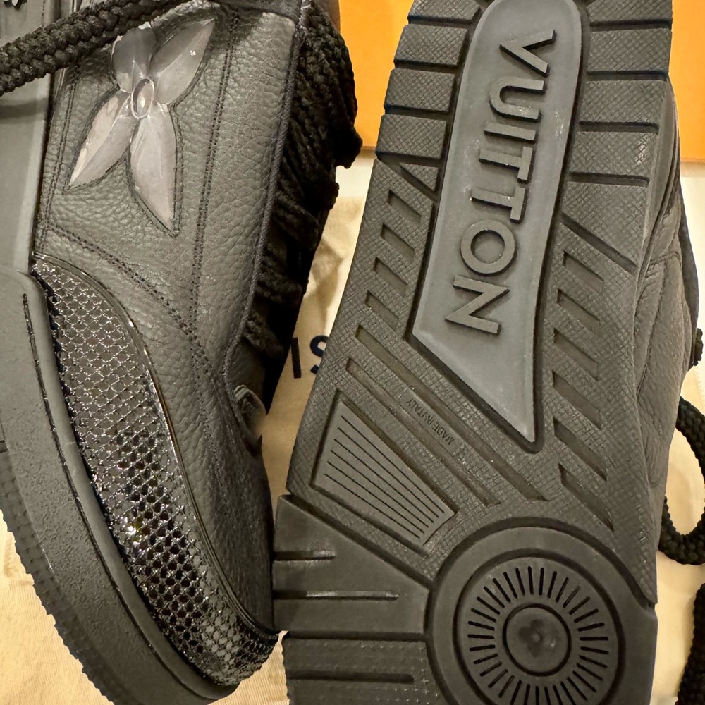 Louis Vuitton Black skate Sneakers with Chunky Outsole